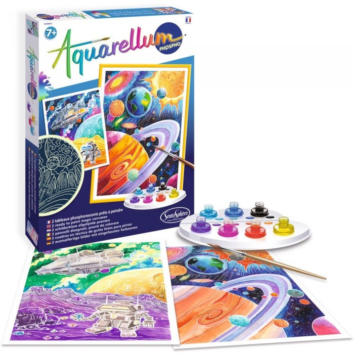 Раскраска акварель. Космос. Фосфоресцентный SentoSphere - фото 1
