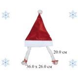  Колпак красный с косами - фото 1