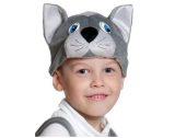  Шапочка - маска Котик серый - фото 1