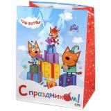  Пакет подар. Три кота С Новым Годом! 33*46*20 - фото 1