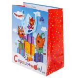  Пакет подар. Три кота С Новым Годом! 26*32*14 - фото 1