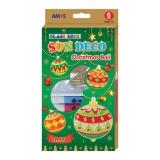 Краски витражные набор 6 цв.*10,5 мл. с витражами Новогодний 3 Шары AMOS - миниатюра 2