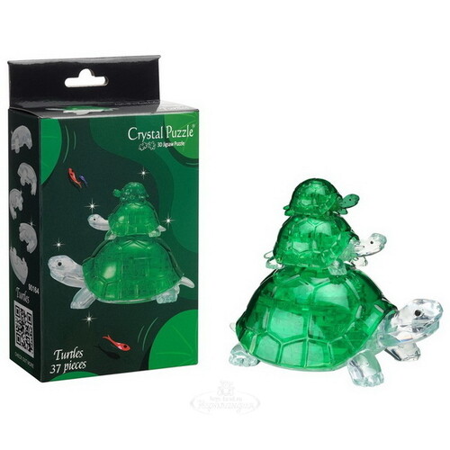 Пазл 3D Черепашки 37д. CRYSTAL PUZZLE - фото 1
