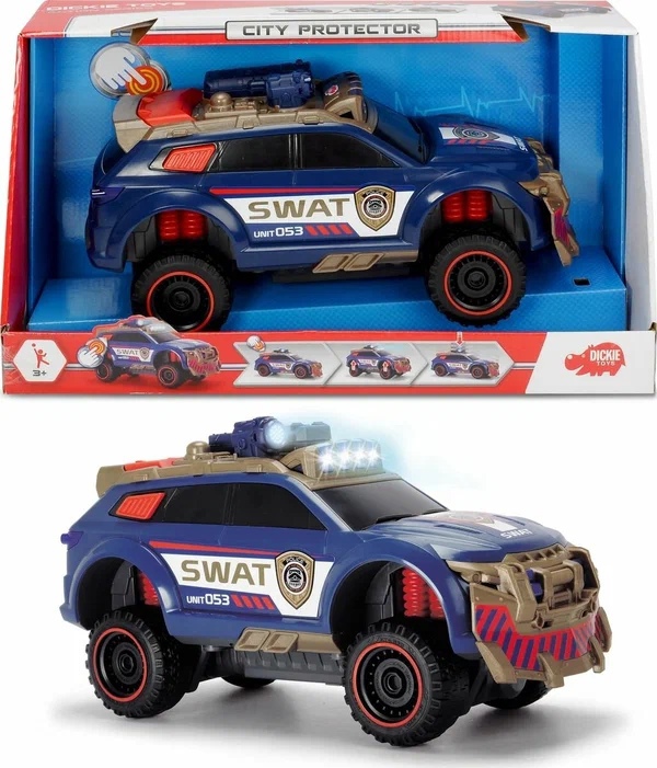 Внедорожник полицейский Защитник города 33см свет,звук Dickie Toys - фото 1