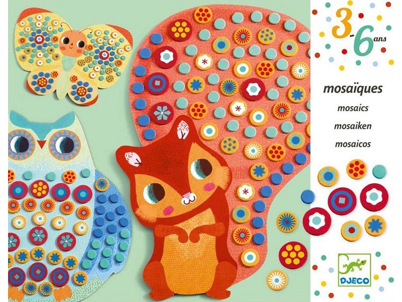 Аппликация с наклейками Белочка DJECO - фото 1