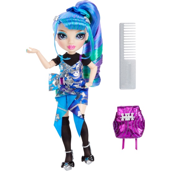 Кукла 24 см Junior Холли де Виус синяя Рейнбоу Хай - миниатюра 2