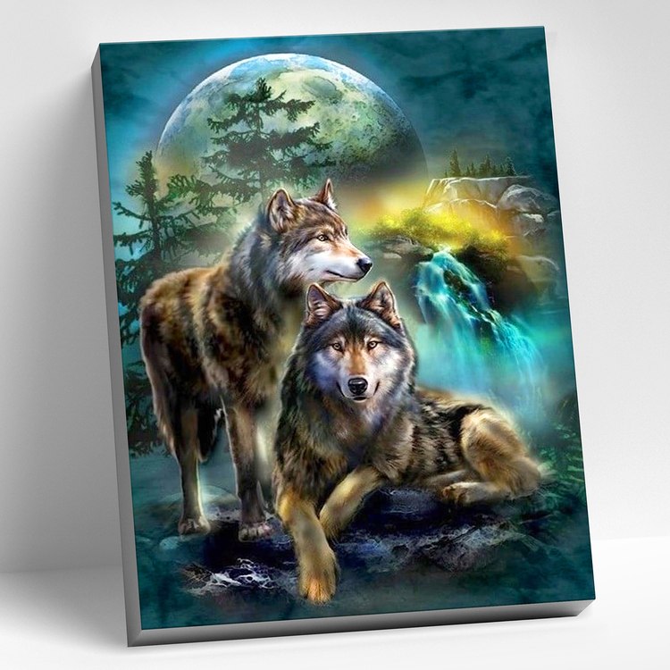 Картина по номерам 40*50 Семья волков Molly - фото 1