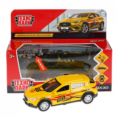 Машина металлическая ТЕХНОПАРК INFINITI QX30 матов. черн. - миниатюра 3