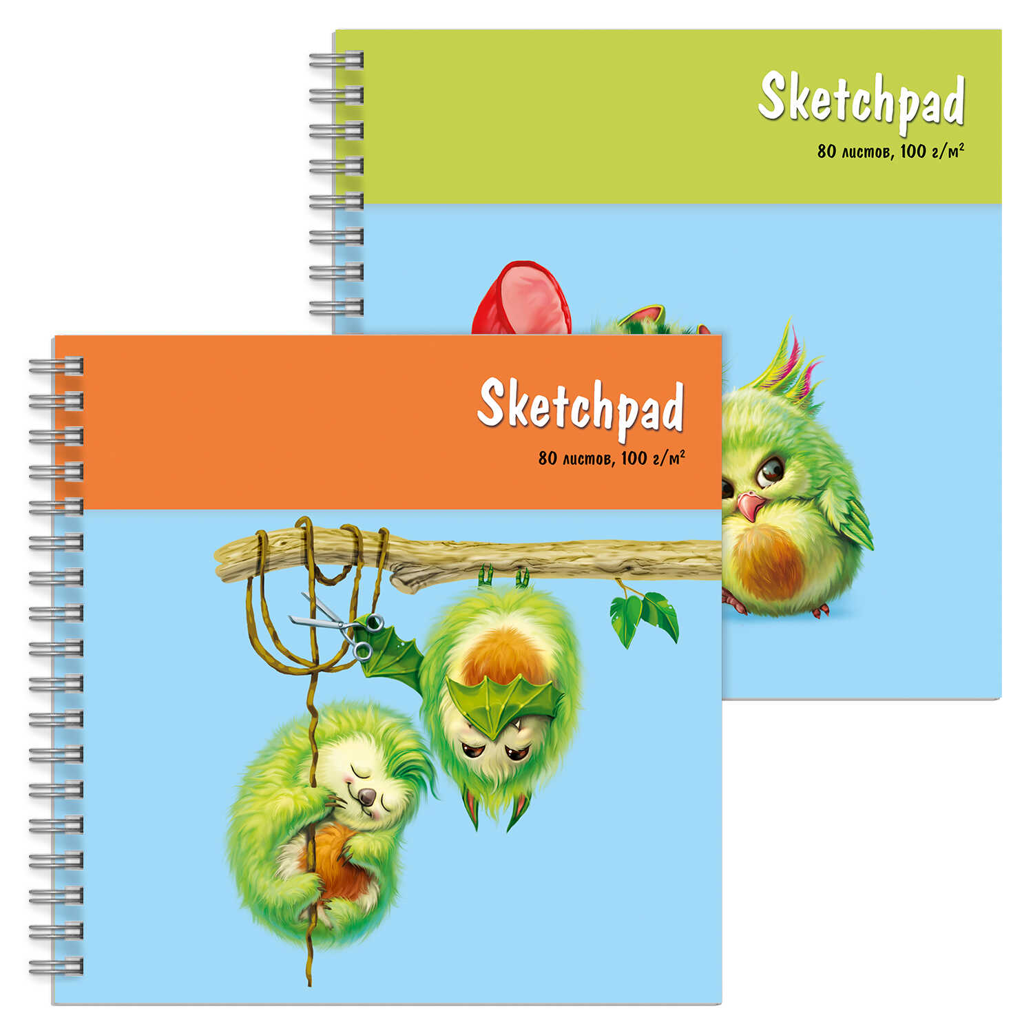 Скетчпад бел. бум. 80л. Авокадо - фото 1