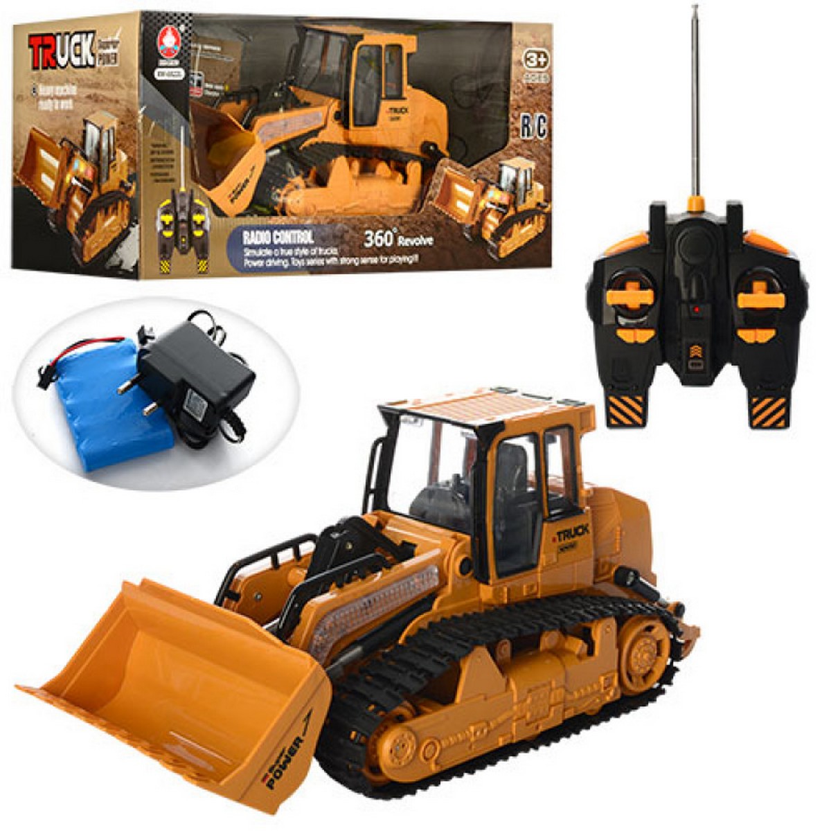 Машина радиоуправляемая Трактор на гусеницах з/у - фото 1