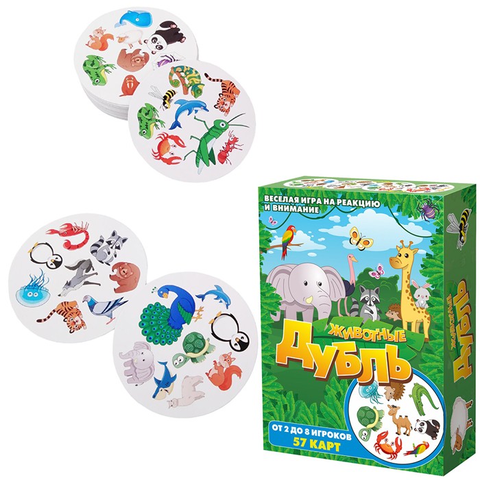 Настольная игра Дубль Животные - фото 1