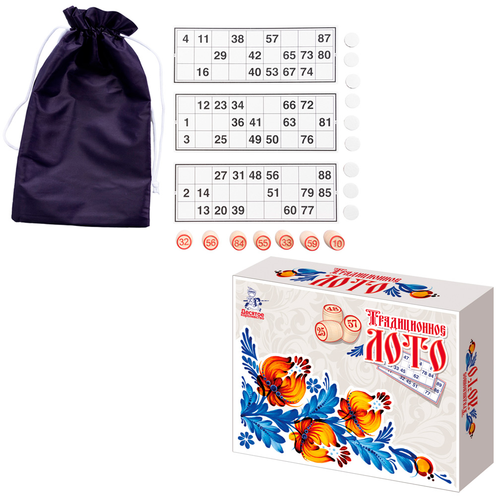 Настольная игра Русское Лото деревянное ДК - фото 1