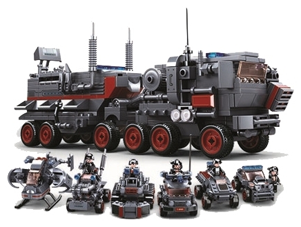 Конструктор СЛУБАН Космический корабль 557 дет. М38-В0927 - миниатюра 2