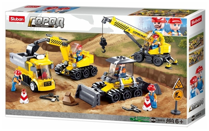 Конструктор СЛУБАН Стройка 465 дет. М38-В0810 - фото 1