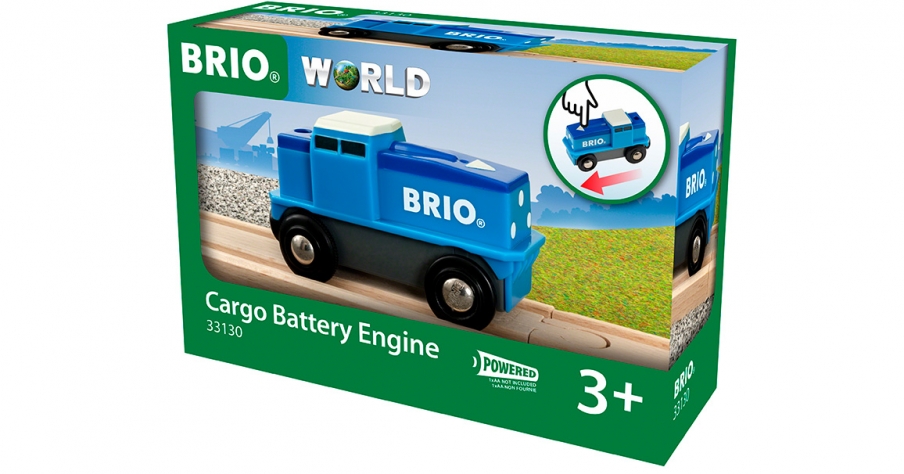 Поезд - электровоз товарный на бат. BRIO - фото 1