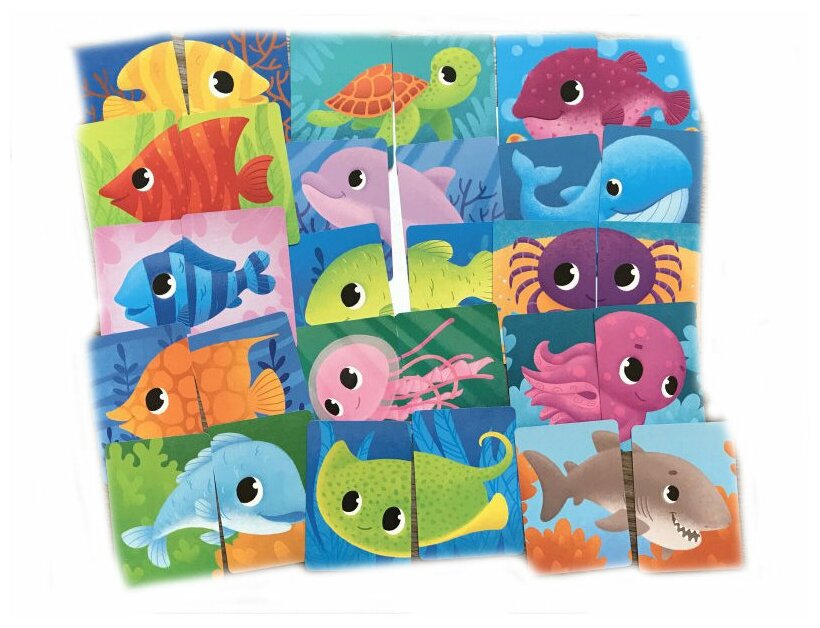 Настольная игра Мемори для малышей Океан Половинки - миниатюра 2