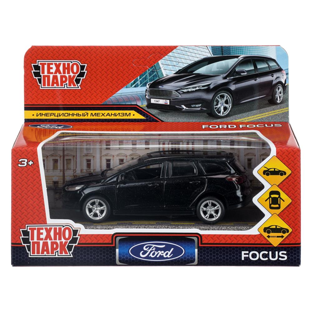 Машина металлическая ТЕХНОПАРК FORD FOCUS TURNIER черн. - миниатюра 2