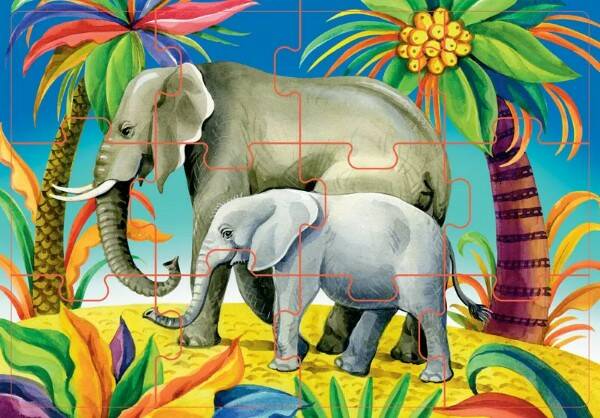 Пазл напольный Дикие животные Step - миниатюра 2