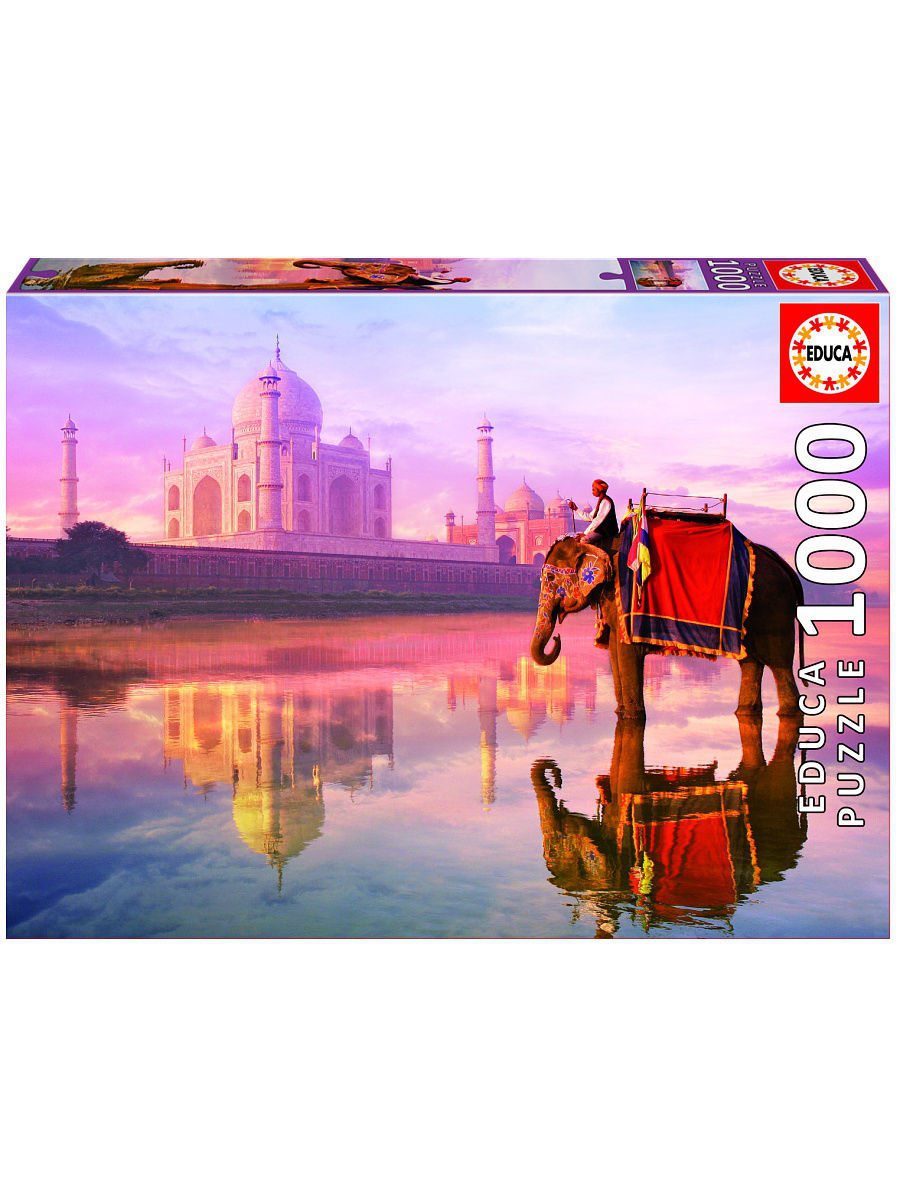 Пазл 1000 Слон у Тадж Махала - фото 1