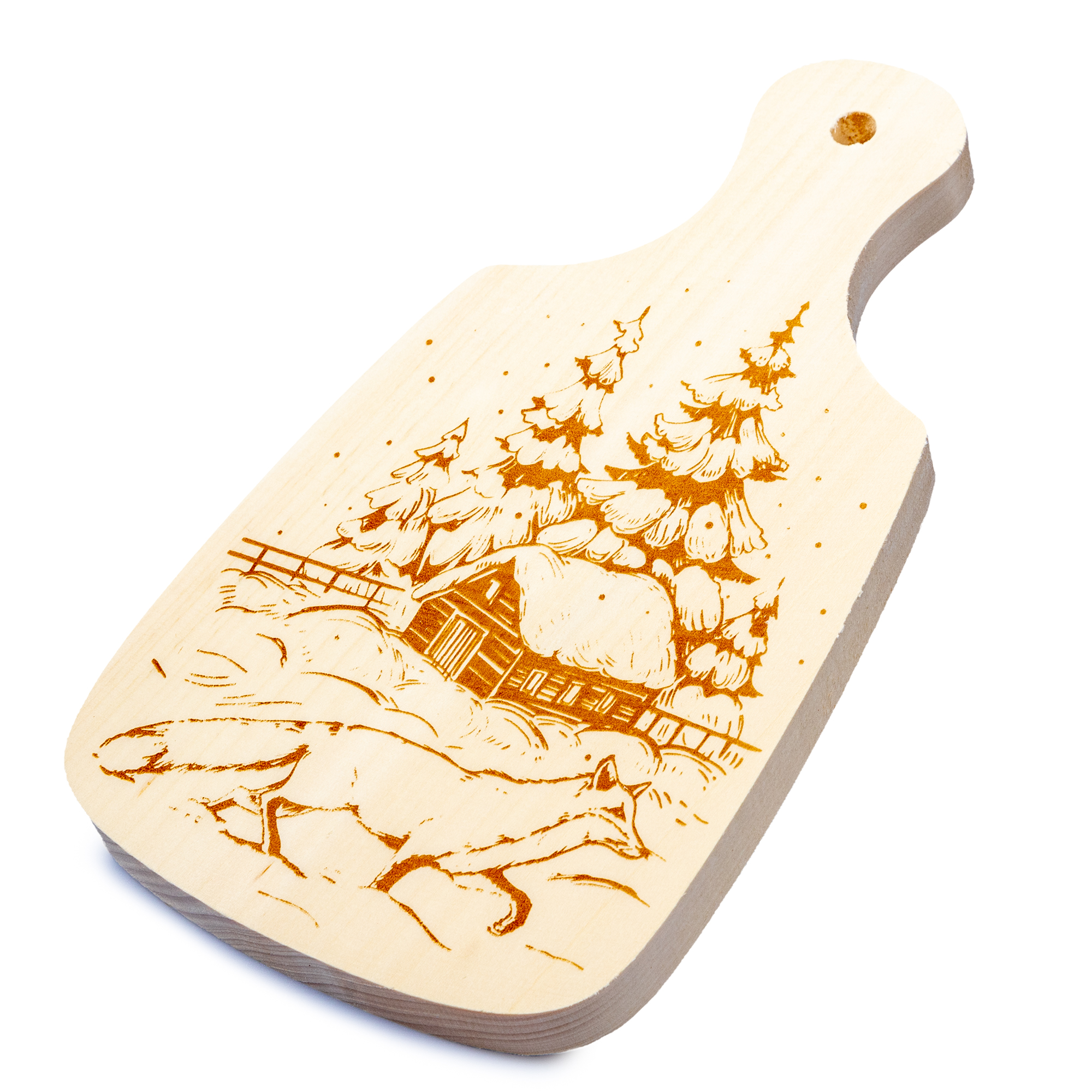 Доска для выжигания разделочная Зимняя сказка ДК - миниатюра 2