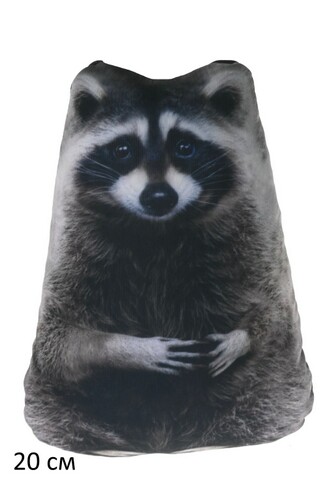 Мягкая игрушка антистресс Енот с улыбкой 20см - фото 1