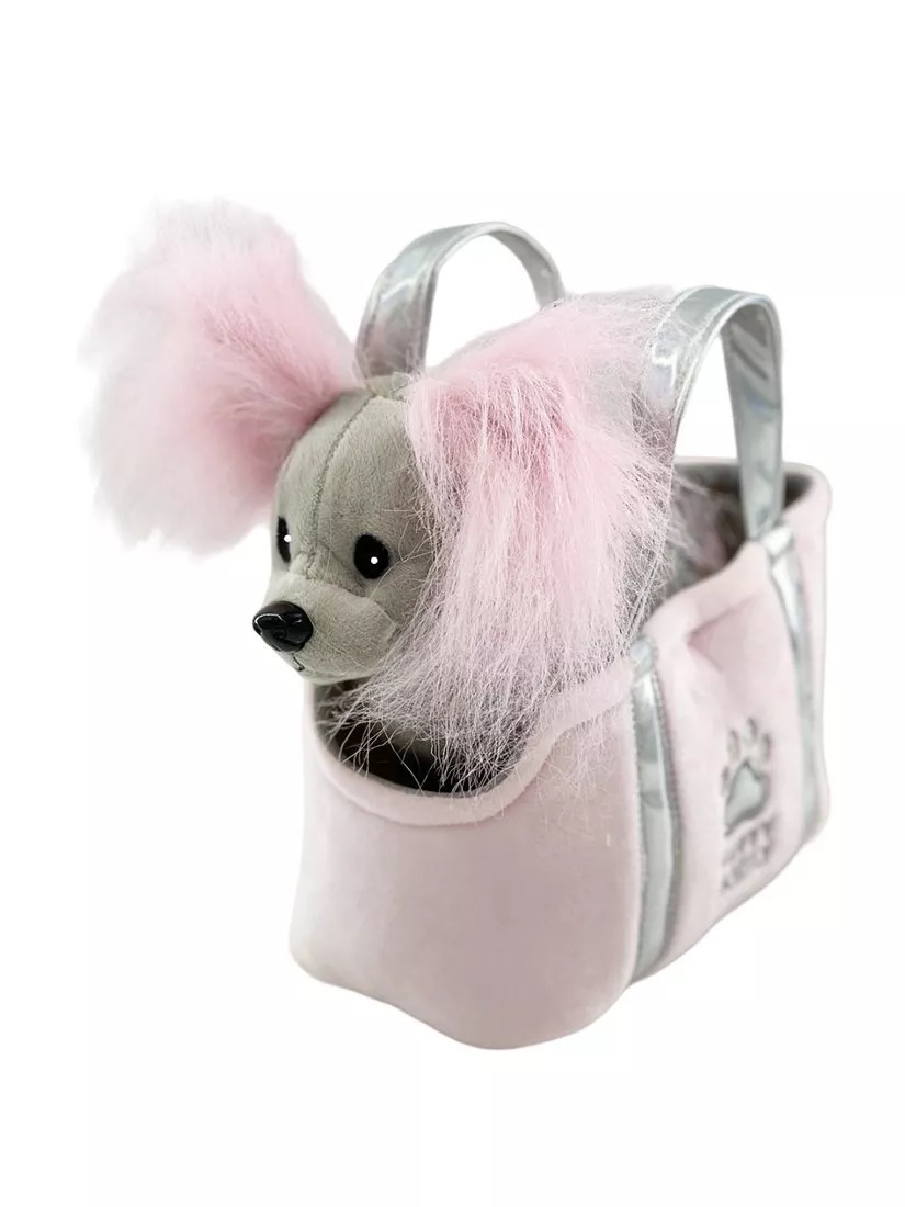 Мягкая игрушка Собака в сумочке Китайская хохлатая - фото 1