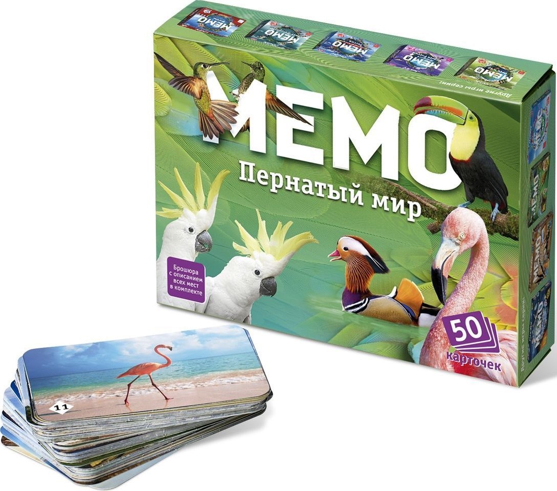 Настольная игра Мемо Пернатый мир - фото 1