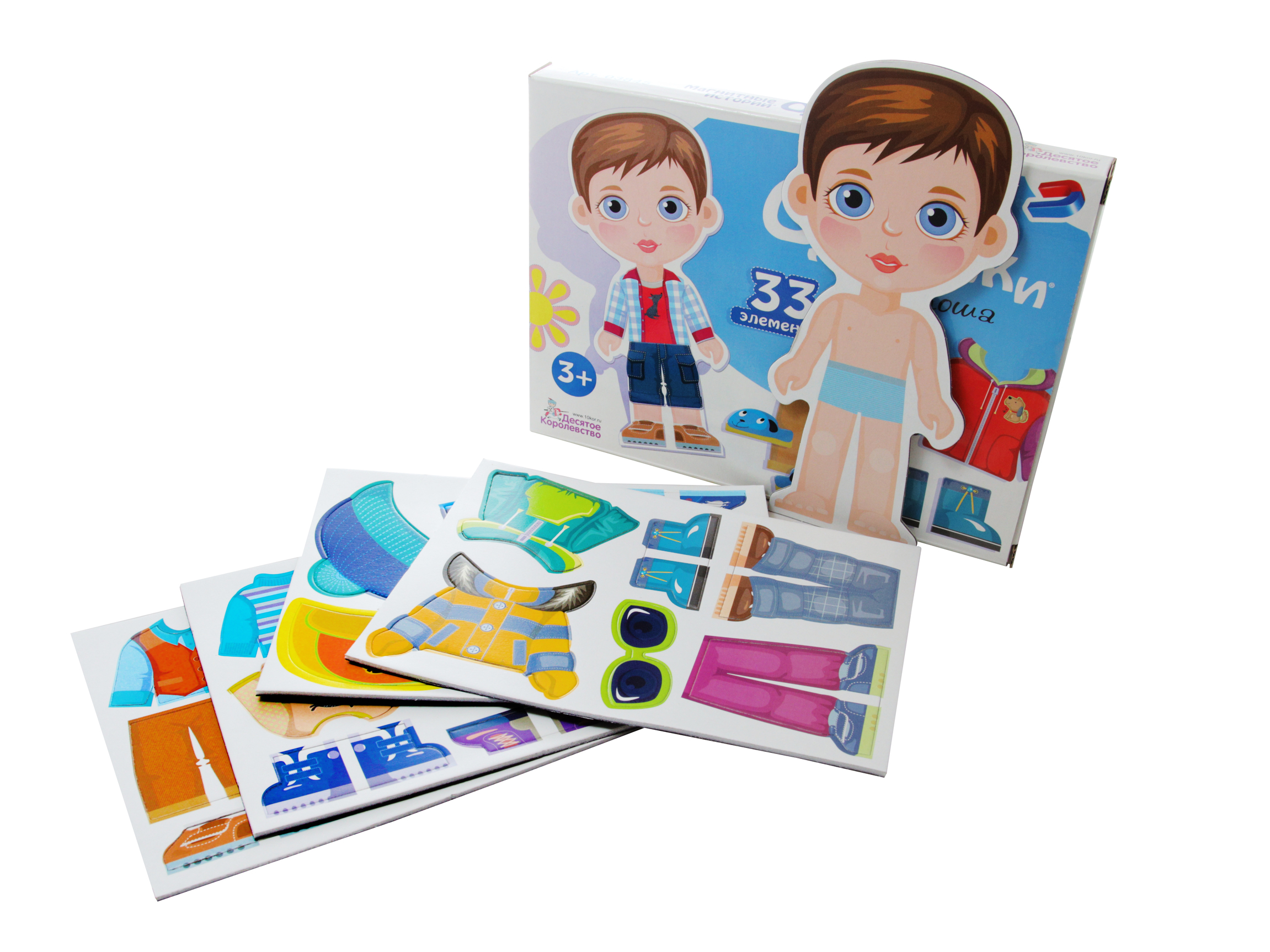 Настольная игра магнитная Одевашка Антошка ДК - миниатюра 3
