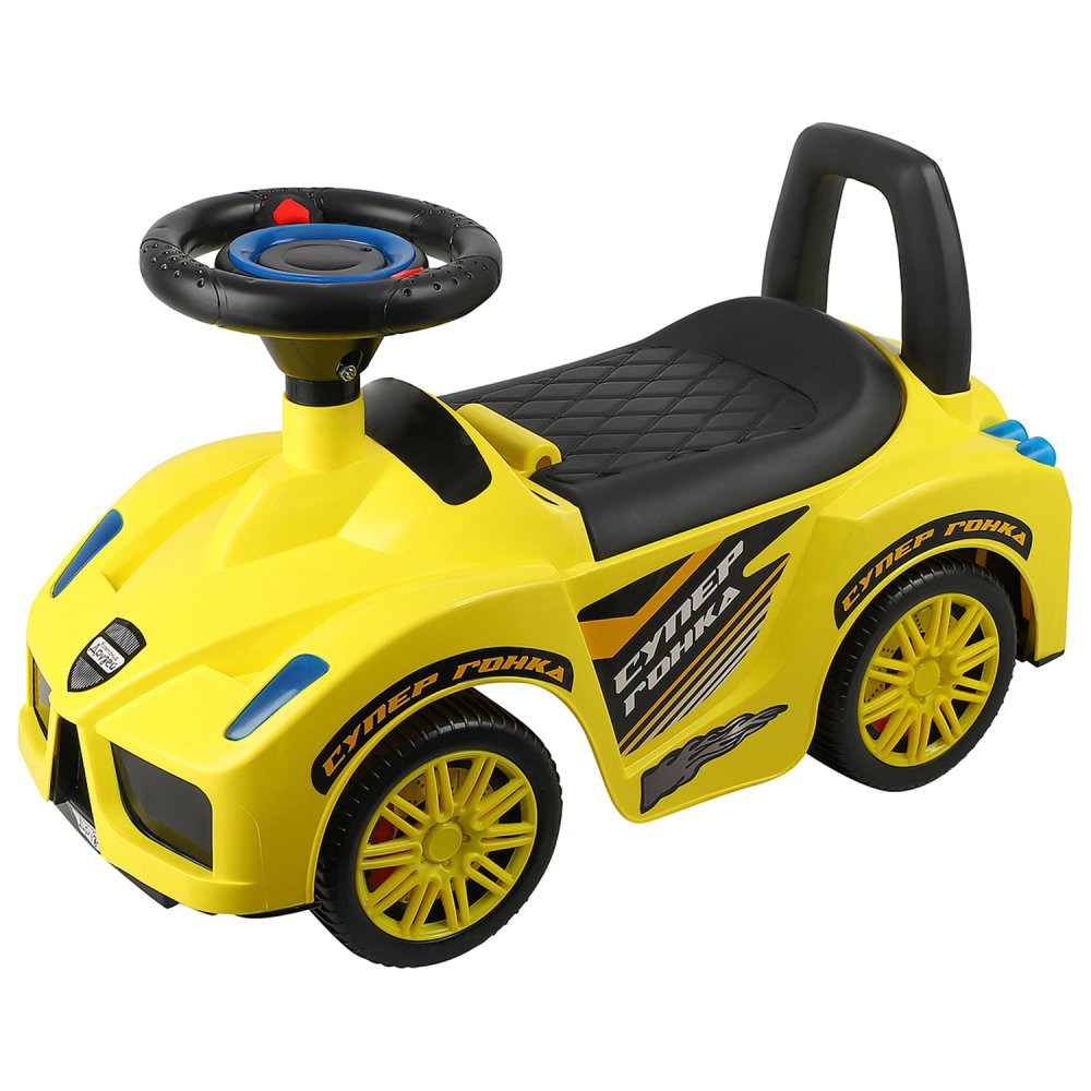 Каталка для детей (толкать ногами) Толокар желт. (звук) - фото 1