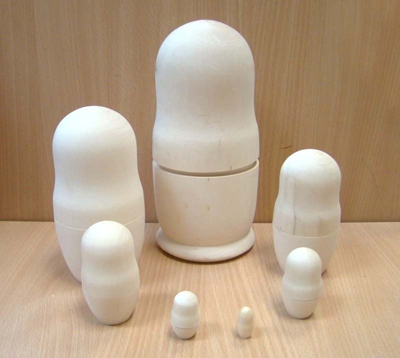 Роспись по дереву Матрешка 7 в 1 РНИ - фото 1