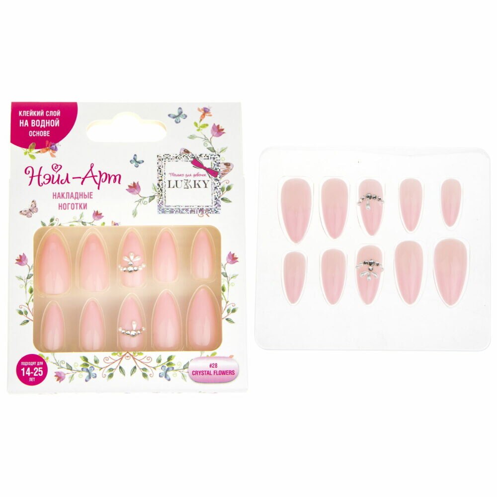 Ногти накладные Cristal Flower Lukky - фото 1