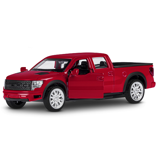 Машина металлическая Автопанорама 1:52 Ford F-150 SVT Raptor-2 красн. - фото 1