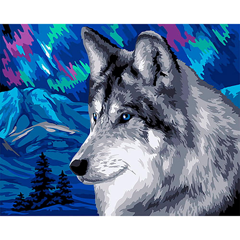 Картина по номерам 40*50 Полярный волк - фото 1