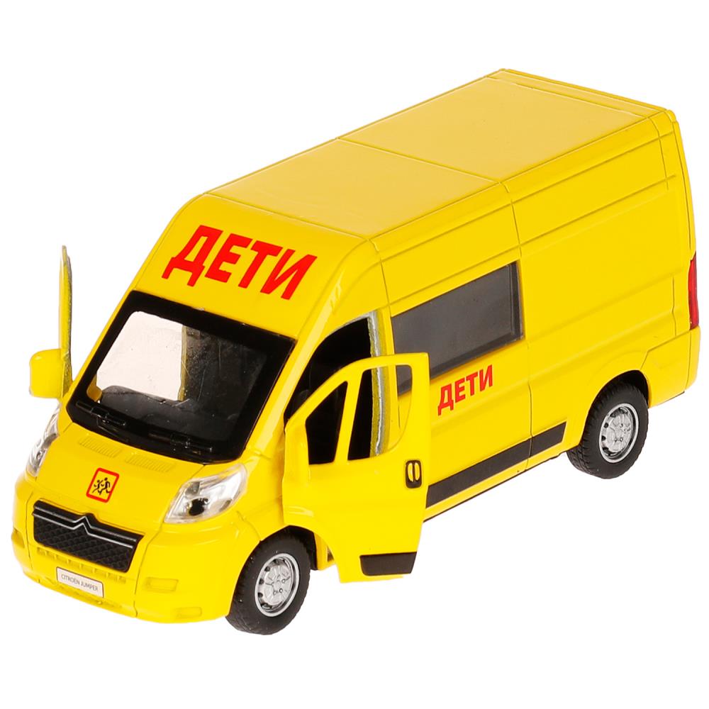 Машина металлическая ТЕХНОПАРК CITROEN JUMPER Дети - фото 1