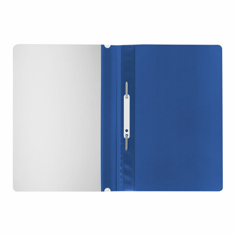 Папка - скоросшиватель А4 пластик син.120мкм STAFF - фото 1