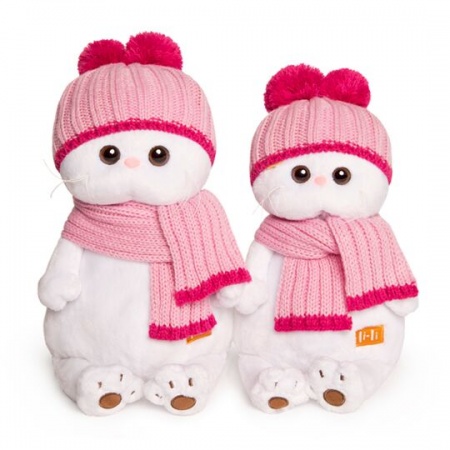 Мягкая игрушка Ли-Ли в роз. шапке с шарфом - фото 1