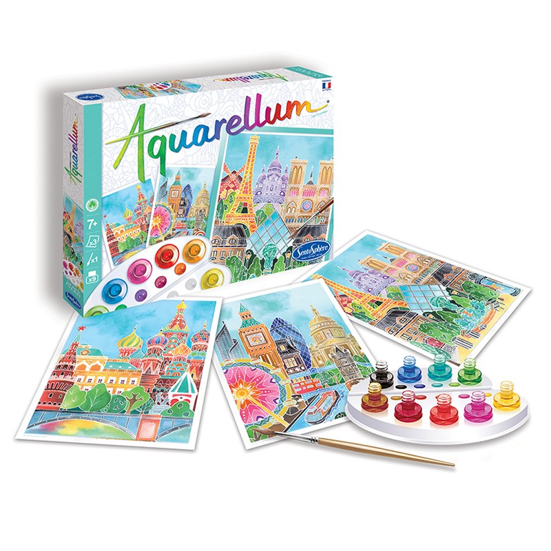 Раскраска акварель. Столицы SentoSphere - фото 1