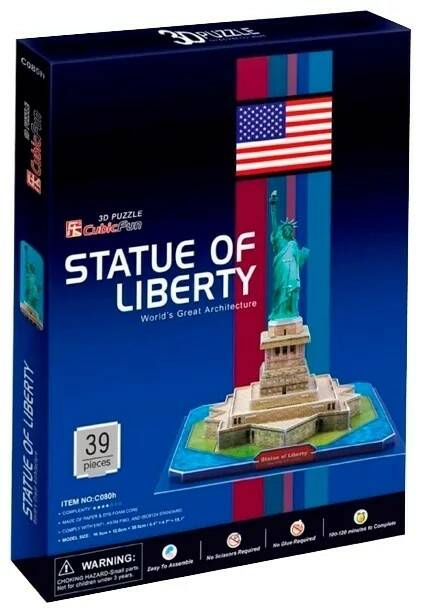 Пазл 3D Статуя свободы 39д. - фото 1