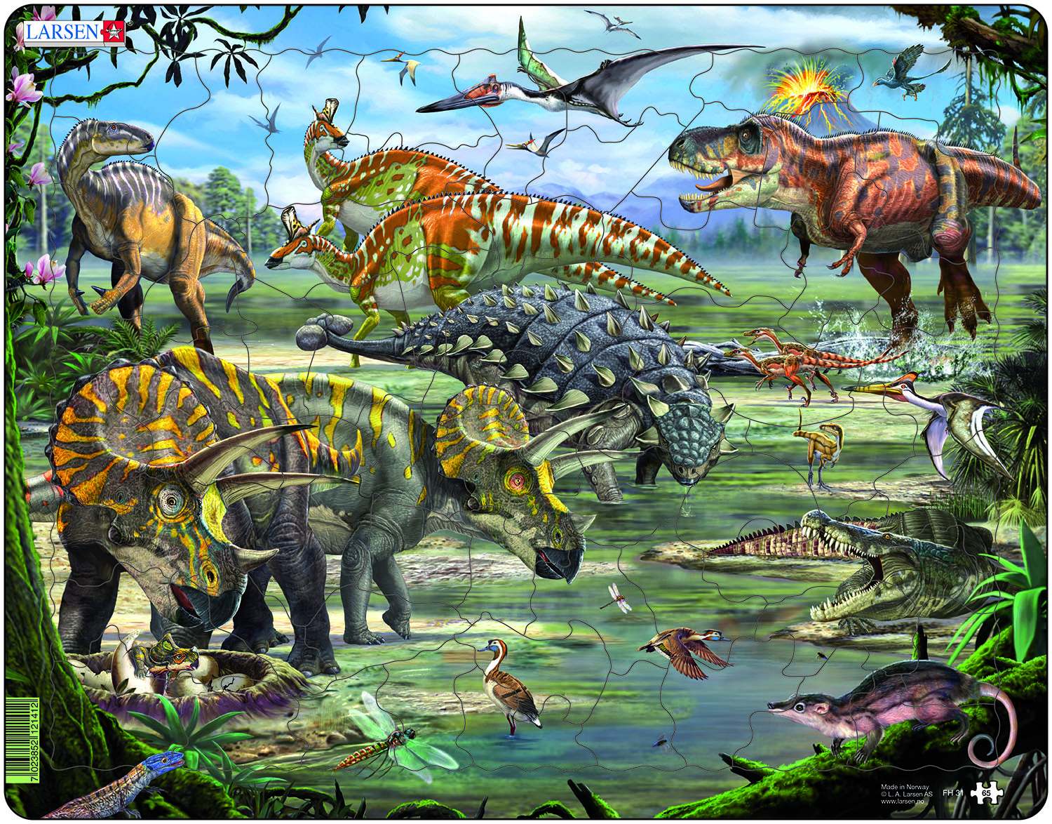 Пазл Динозавры 65 дет. LARSEN - фото 1