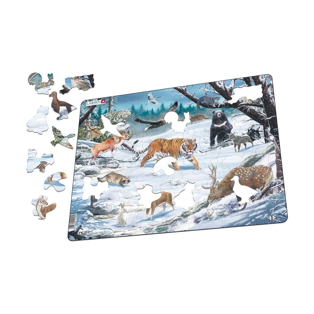 Пазл Животные Сибири 66дет. LARSEN - фото 1