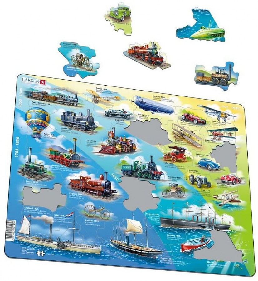Пазл История транспорта 54дет. LARSEN - фото 1
