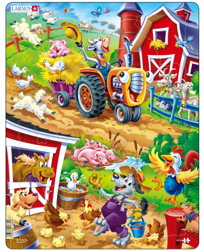 Пазл Скотный двор 22 дет. LARSEN - фото 1