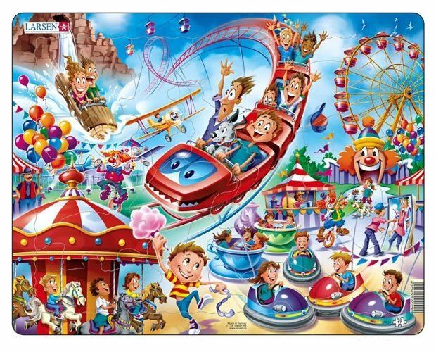 Пазл Парк Аттракционов 17дет. LARSEN - фото 1