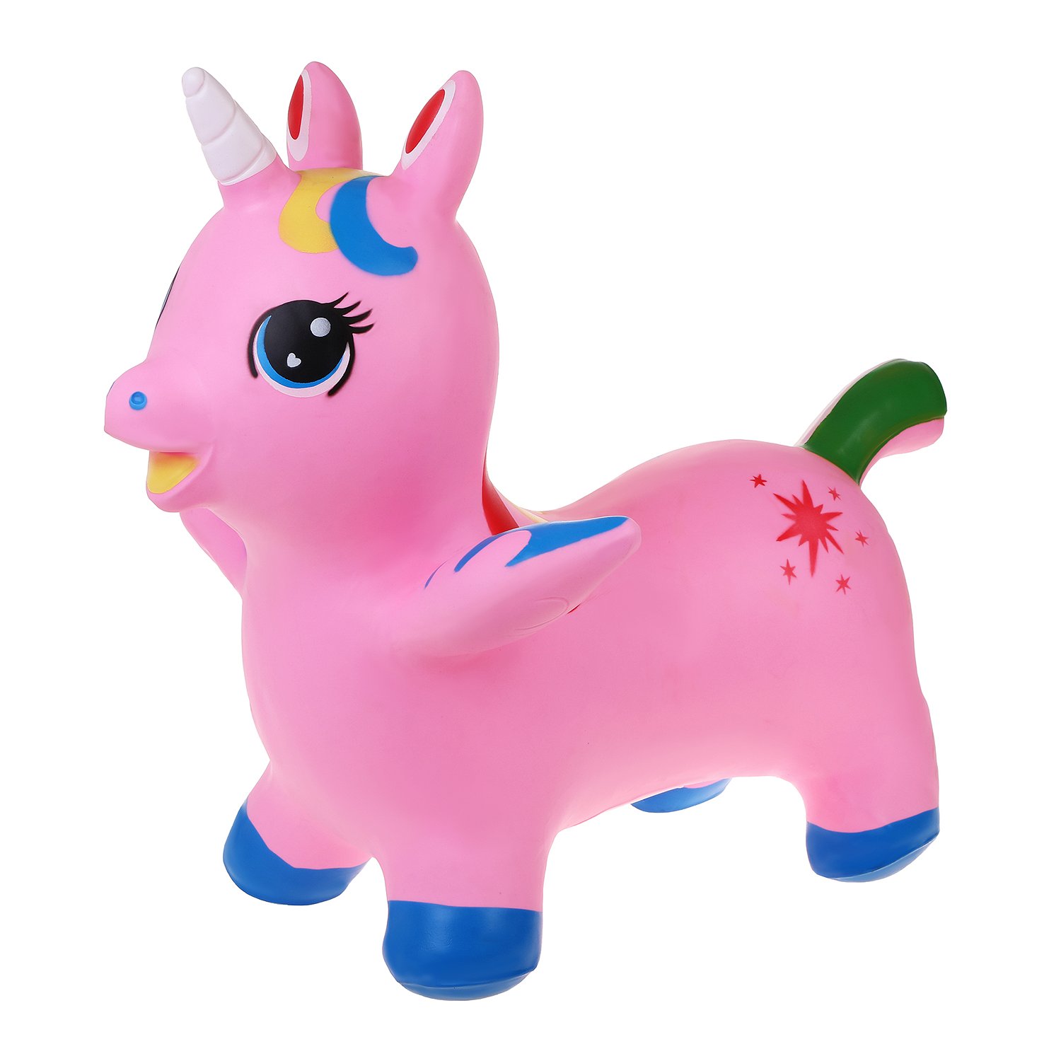 Животное - прыгун Единорог с крыльями роз. - фото 1