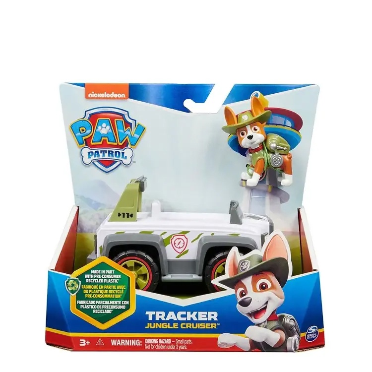 Щенячий патруль Машина с фигуркой Трекер 15см - фото 1