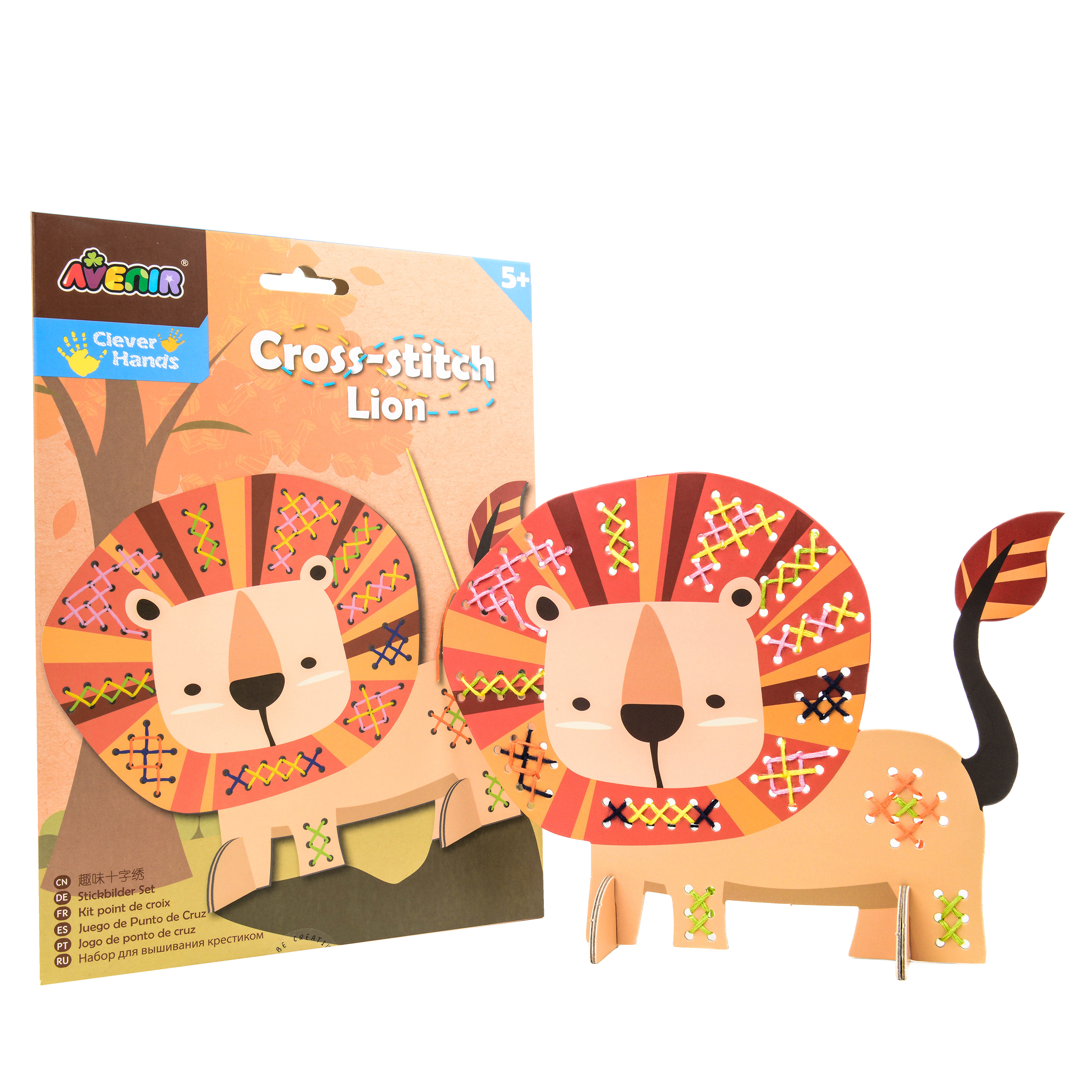 Вышивка крестиком Лев - фото 1