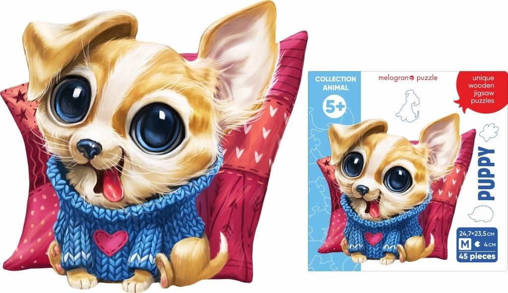 Пазл деревянный Щенок 45 дет. Collection Animals - фото 1