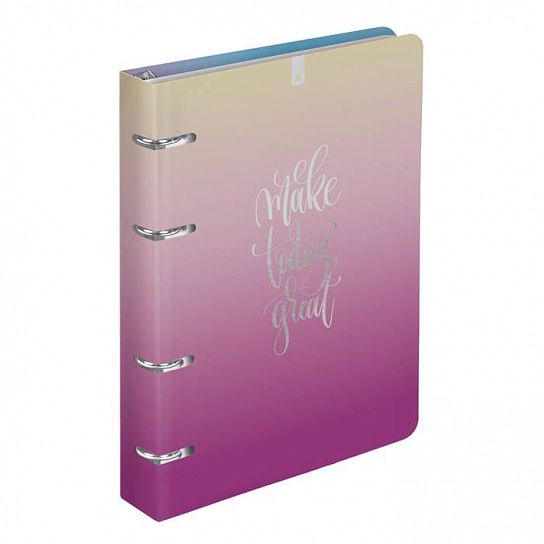 Тетрадь 120л. клетка со сменным блоком GRADIENT - фото 1