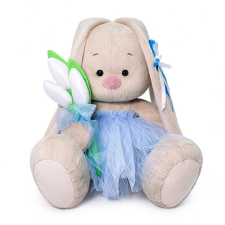 Мягкая игрушка Зайка Ми с тюльпанами - фото 1
