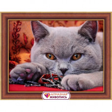 Картина стразами 40*30 Королевский британец - фото 1